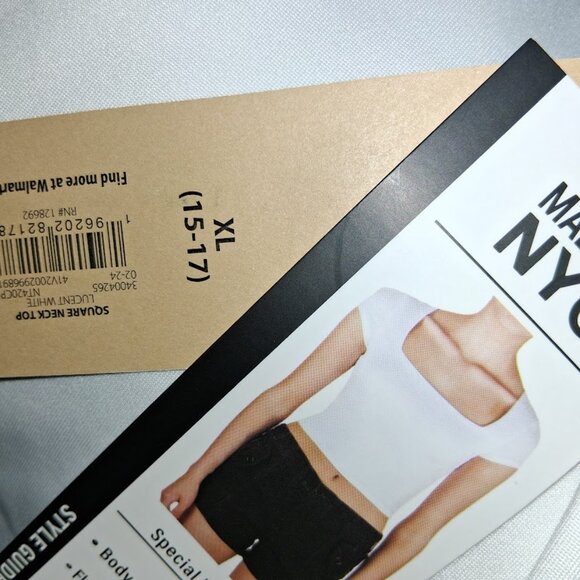 Madden NYC Square Neck Short Sleeve Crop Top NWT Sz XL - Picture 5 of 5
